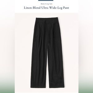 Ultra wide leg linen pant
